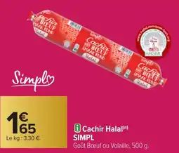 Carrefour SIMPL Cachir Halal offre