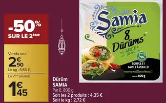 Carrefour SAMIA Dürüm offre