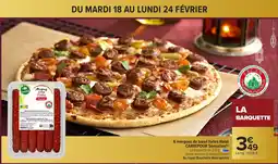 Carrefour CARREFOUR  6 merguez de bœuf fortes Halal Sensation offre