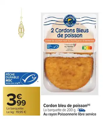 Carrefour Cordon bleu de poisson offre