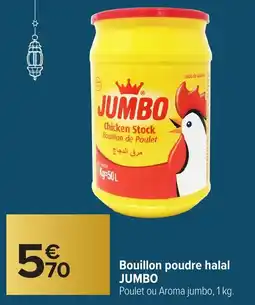 Carrefour JUMBO Bouillon poudre halal offre