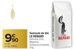 Carrefour LE RENARD Semoule de blé offre