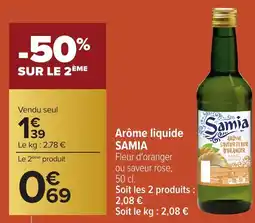 Carrefour SAMIA Arôme liquide offre