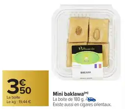 Carrefour Mini baklawa offre