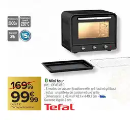 Carrefour TEFAL Mini four offre