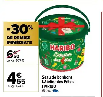 Carrefour Seau De Bonbons L'Atelier Des Fetes Haribo offre