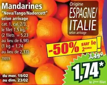 Norma Mandarines offre