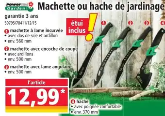 Norma Machette ou hache de jardinage offre