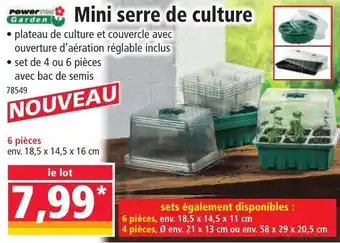 Norma Mini serre de culture offre