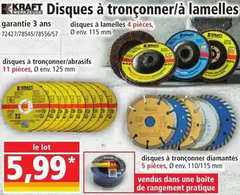 Norma KKRAFT Disques à tronçonner/à lamelles offre