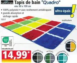 Norma SANTOSINI Tapis de bain Quadro offre