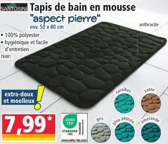 Norma SANTOSINI Tapis de bain en mousse offre