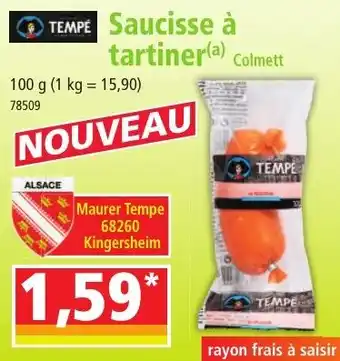 Norma TEMPE Saucisse à tartiner offre