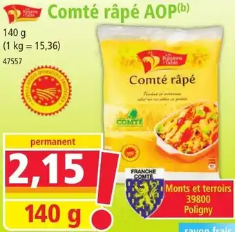 Norma Comté râpé AOP offre