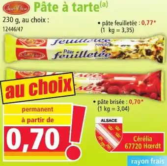 Norma Pâte à tarte offre