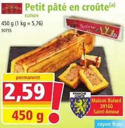 Norma Petit pâté en croûte offre