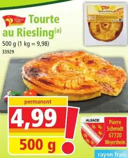 Norma Tourte au Riesling offre