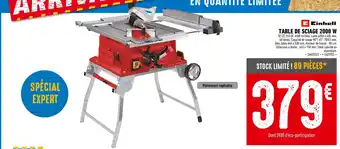 Brico Cash Einhell Table de sciage 2000 w offre