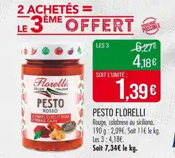 Match FLORELLI Pesto offre