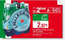 Match SAN PELLEGRINO Eau minérale naturelle gazeuse offre