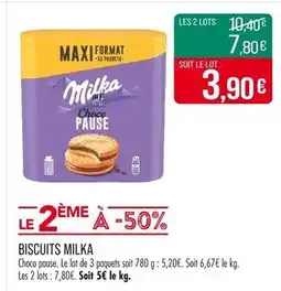 Match MILKA Biscuits offre