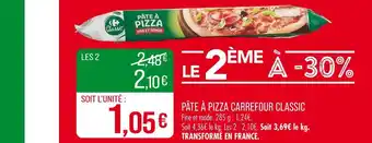 Match Carrefour Classic Pâte à pizza offre