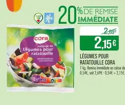 Match cora LÉGUMES POUR RATATOUILLE CORA offre