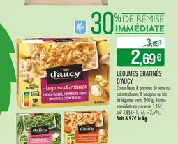 Match D'AUCY Légumes gratinés offre