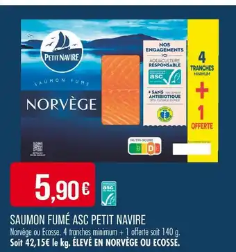 Match PETIT NAVIRE Saumon fumé asc offre