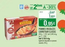 Match Carrefour Classic Pommes Rissolées offre