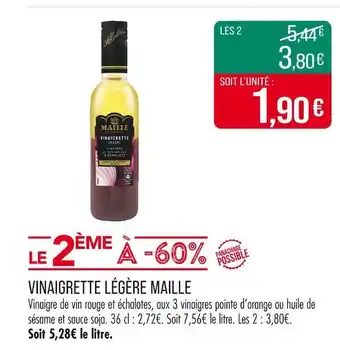 Match MAILLE Vinaigrette légère offre