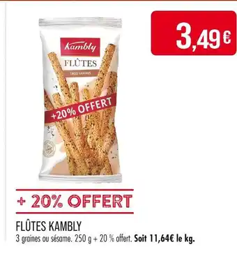 Match KAMBLY Flûtes offre