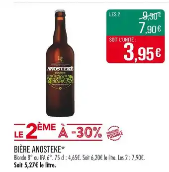 Match ANOSTEKE Bière offre