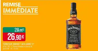 Match Jack Daniel's Tennessee Whiskey offre