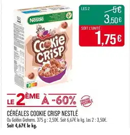 Match NESTLÉ Céréales Cookie Crisp offre