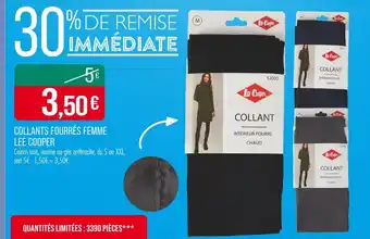 Match Lee Cooper Collants Fourrés Femme offre