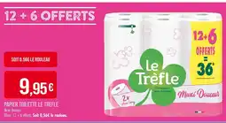 Match Le trèfle Papier toilette offre