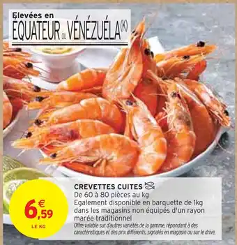 Intermarché Crevettes cuites offre