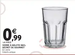 Intermarché Secret de Gourmet Verre à mojito 36cl offre