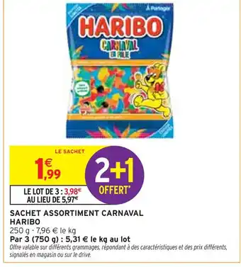 Intermarché HARIBO Sachet assortiment carnaval offre