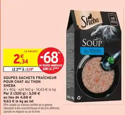 Intermarché Sheba Soup au thon offre