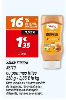 Netto NETTO Sauce Burger offre