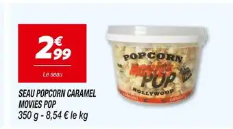 Netto HOLLYWOOD SEAU POPCORN CARAMEL MOVIES POP offre