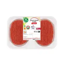 Carrefour 2 steaks hachés pur bœuf Halal CARREFOUR Sensation offre