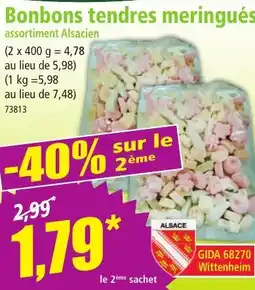 Norma Bonbons tendres meringués offre