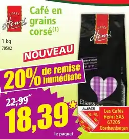 Norma Café en en grains corsé offre