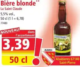 Norma Bière blonde La Saint Claude offre