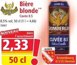 Norma Bière blonde Cuvée 8.5 offre