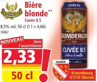 Norma Bière blonde Cuvée 8.5 offre