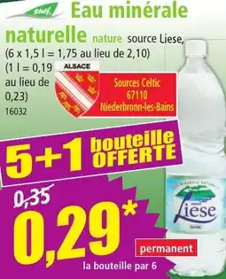 Norma Eau minérale naturelle nature offre